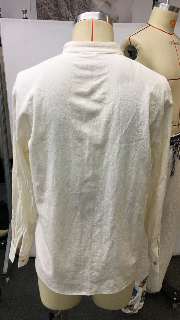 Men's Ethnic Style Retro Casual Collar Embroidered Shirt